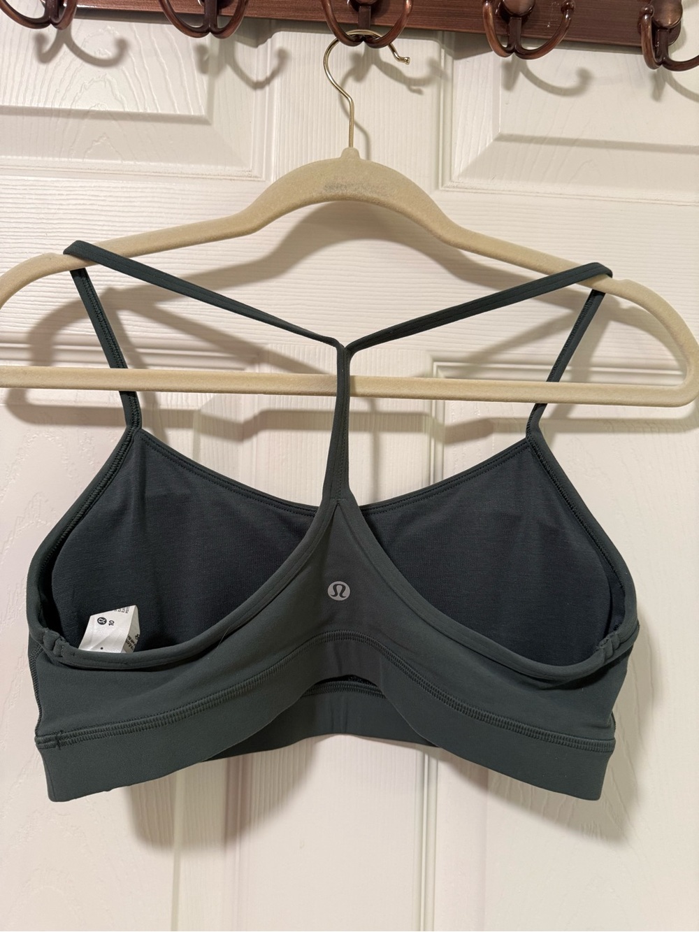 Lululemon Flow Y Bra Nulu Dark Forest Size 10 NWOT - Picture 2 of 5